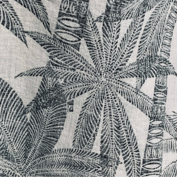 Marine Layer LILY Dress in Linen & Cotton and Palm Print sz XL - Picture 5 of 16